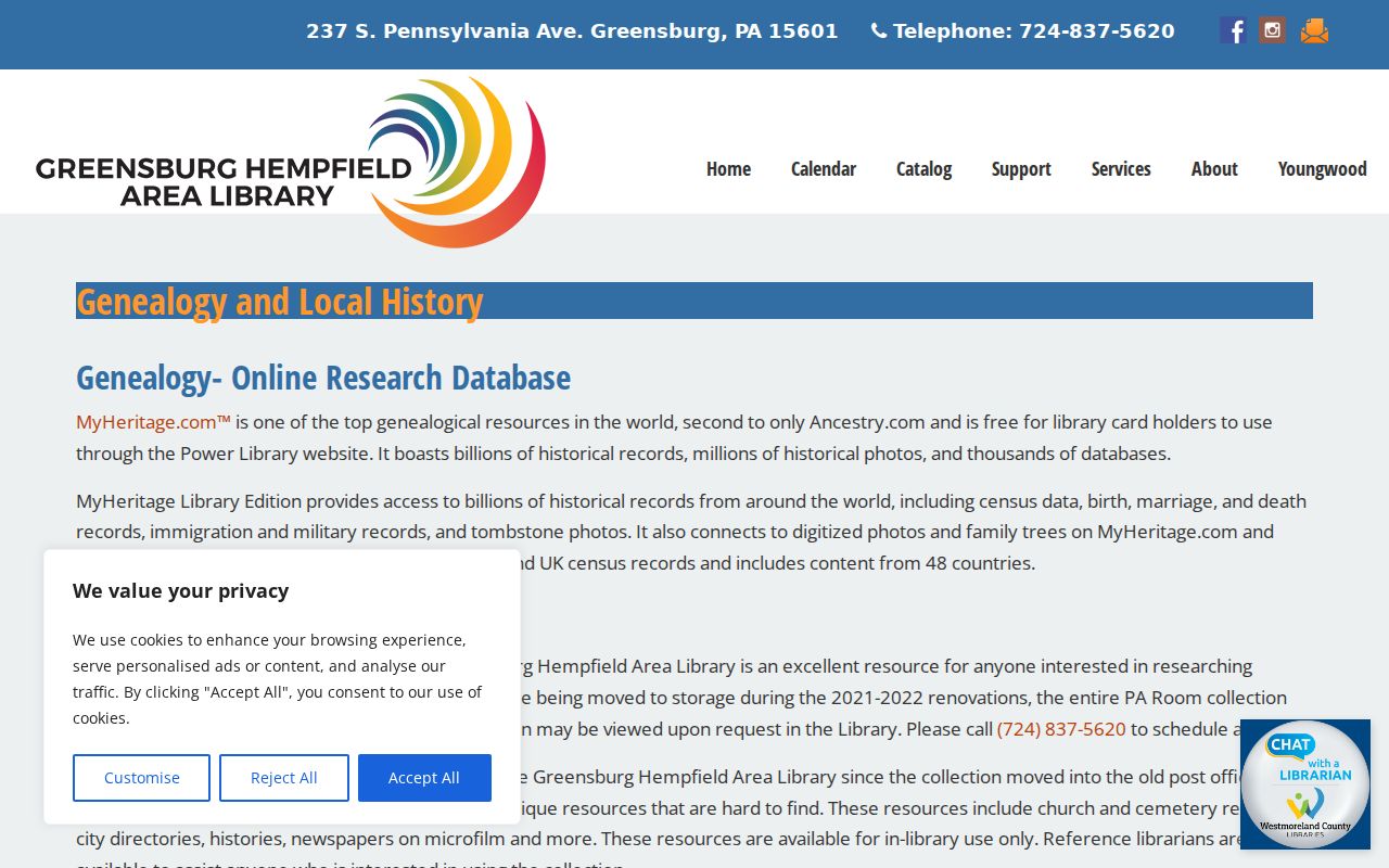 Penn Township city directory research at the Greensburg Hempfield Area Library Pennsylvania Room