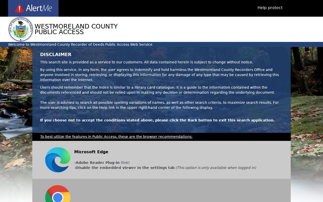 Penn Township residents directory link to Westmoreland Recorder deed index
